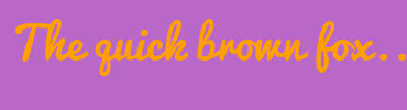 Image with Font Color FFA000 and Background Color BA68C8